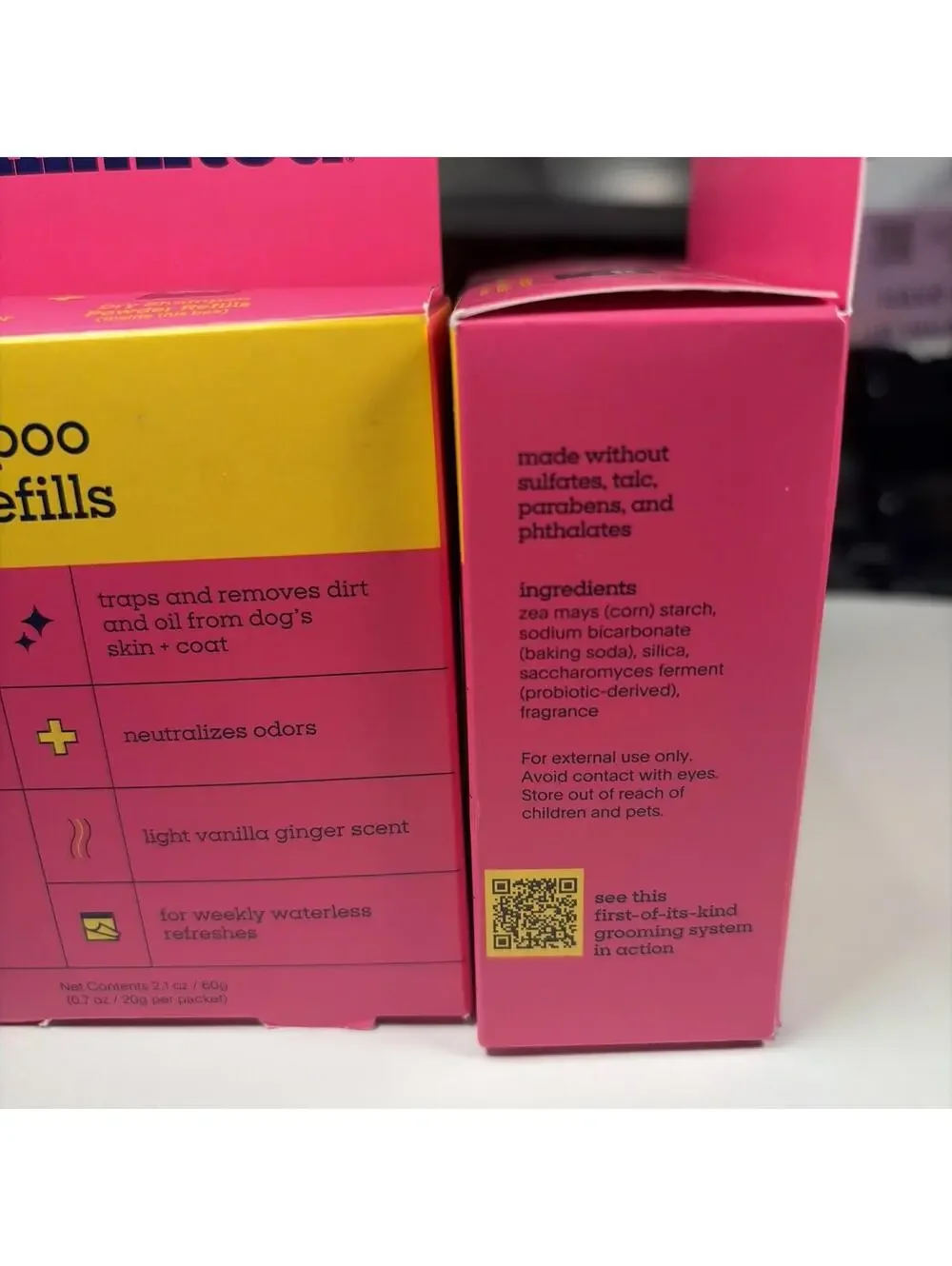 New Pet Life Unlimited Dry Shampoo Refills 2 Boxes Total 6 Packets